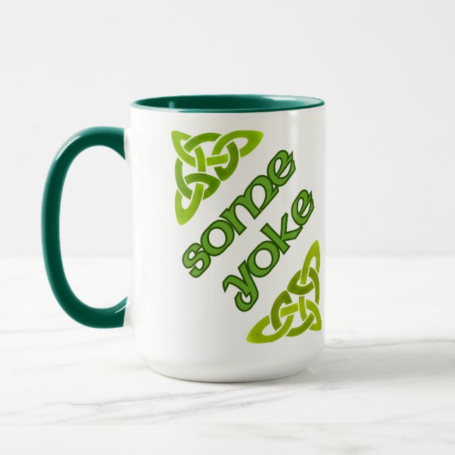 Lite Yoke - Irish Funny Design Mugg (Vänster)