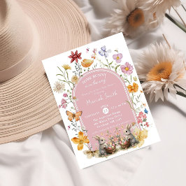 LiteBunny Påsk Wildblomskuva Inbjudningar
