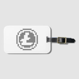 Litecoin LTC 8-Bit Logo | Bagagetikett Bagagebricka