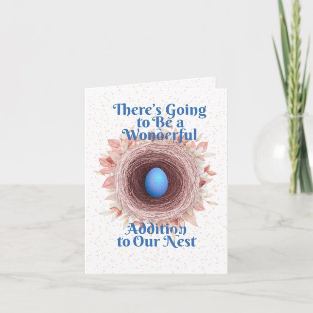 Liten, 10,2 cm x 14,2 cm vikt annonskort meddelande (Framsida)