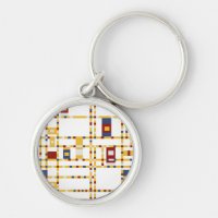 Liten (1,44 tum) Premium Round Keychain