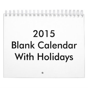 Liten 2015 tom kalender med Helgdagar