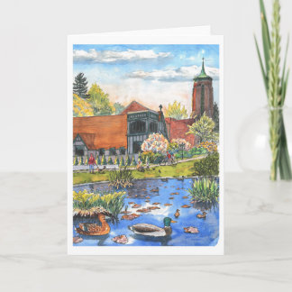 Liten, 4-tums x 5,6-tums mappat gratulationskort kort