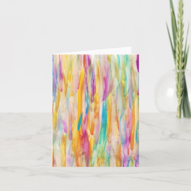 Liten, 4-tums x 5,6-tums mappat gratulationskort kort (Framsida)