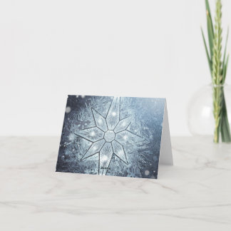 Liten, 4" x 5,6" vikt julkort helgkort