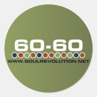 Liten 60-60-kårhållare runt klistermärke