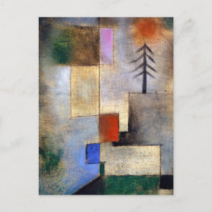 Liten ädelgran bild - Paul Klee - abstrakt landska Vykort