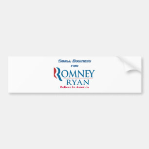Liten affär för Romney Ryan Bildekal