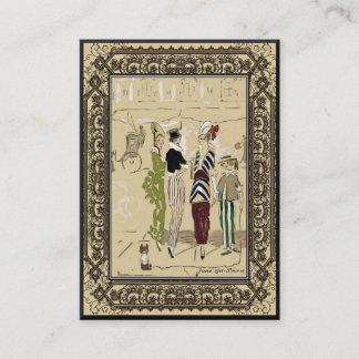 Liten affär för vintagemodedesign visitkort