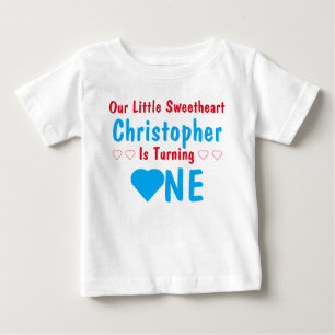 Liten Älskling 1-års Födelsedags T-Shirt