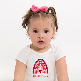 Liten älskling Boho regnbåge Alla hjärtans dag T Shirt
