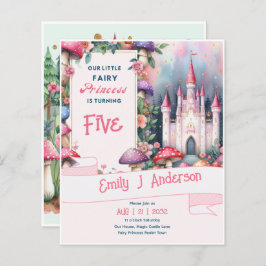 Liten Älva Prinsessa Födelsedag ALDER Sagovärld