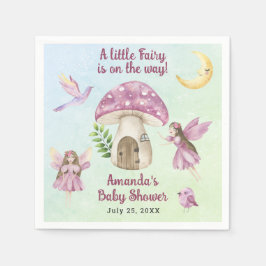 Liten älva Whimsical Baby Shower Pappersservett