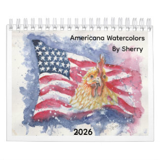 Liten Americana-kalender av Sherry Jarvis Kalender
