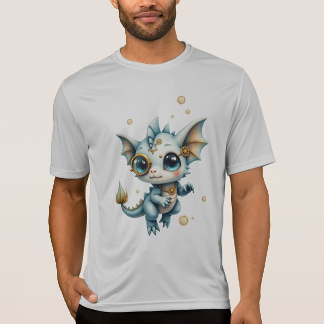 Liten Ångdrake – Professionell Kaosingenjör. T Shirt (Framsida)
