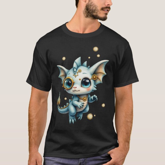 Liten Ångdrake – Professionell Kaosingenjör. T Shirt (Framsida)