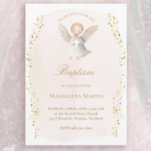 liten ängel flicka | Dop Invitation