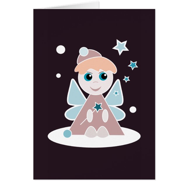 Liten ängel hälsningskort (Framsidan)