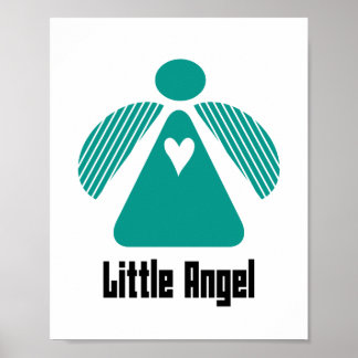 Liten ängelplanscher (standardstorlek för bildram) poster