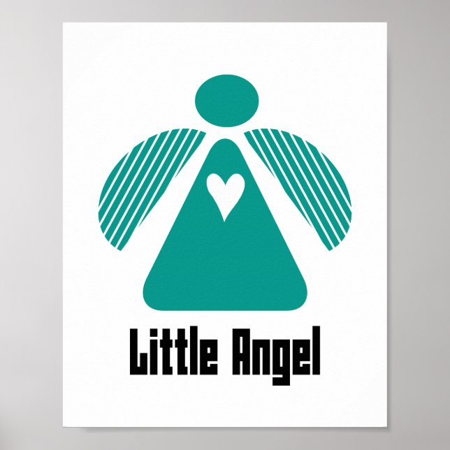 Liten ängelplanscher (standardstorlek för bildram) poster (Framsidan)