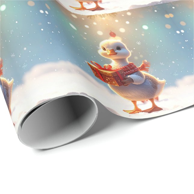 Liten anka Holiday Presentpapper (Rullad Hörn)