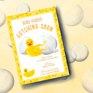 Liten anka kläcks snart Baby Shower Inbjudan