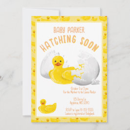 Liten Anka Kläcks Snart Babykalas Inbjudan