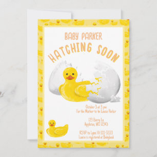 Liten Anka Kläcks Snart Babykalas Inbjudan