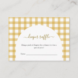 Liten ankunge Ank Bebis Shower Blöja Lotteri Tilläggskort