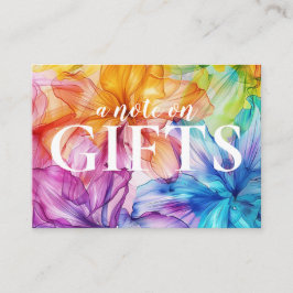 Liten anteckning om presentkort Etheral Bloom Tilläggskort