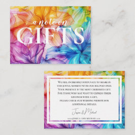 Liten anteckning om presentkort Etheral Bloom Tilläggskort