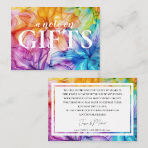 Liten anteckning om presentkort Etheral Bloom Tilläggskort