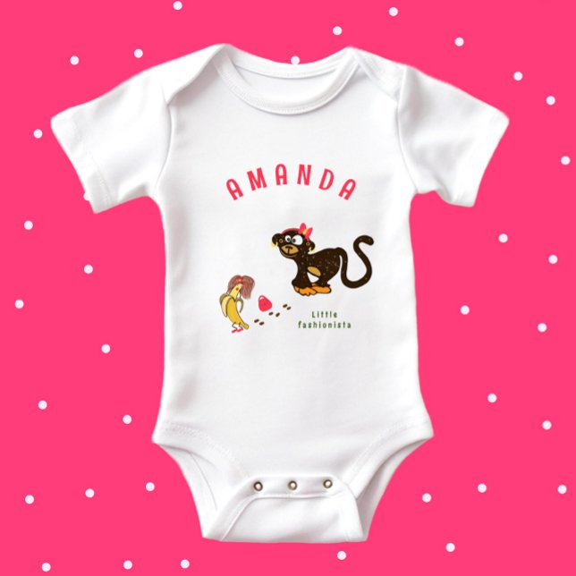 Liten apa baby bodysuit t shirt (Skapare uppladdad)