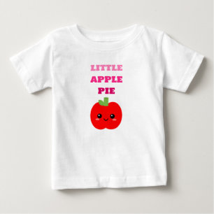 Liten äppelpaj, söt grafisk barnt-shirt t shirt