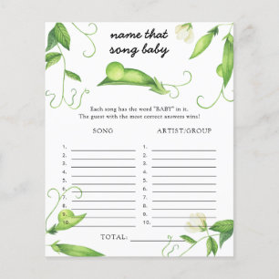 Liten ärtbaby shower - Gissa den bebis-sången