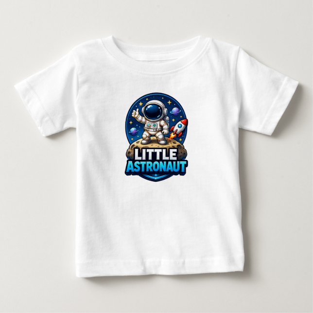Liten Astronaut Barn T-Shirt (Framsida)