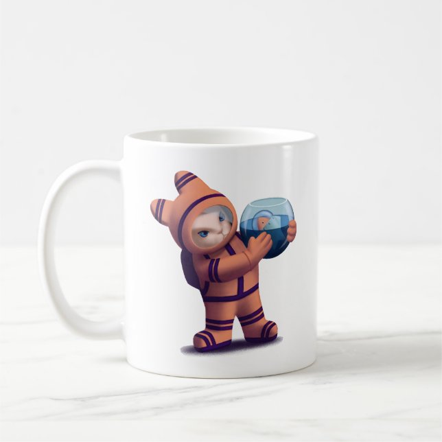Liten astronaut kaffemugg (Vänster)