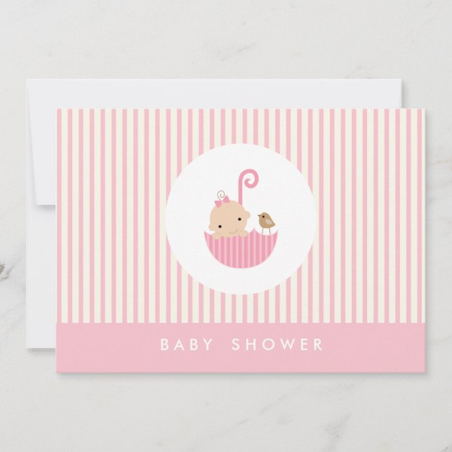 {liten baby}  bebis shower inbjudan (Framsida)