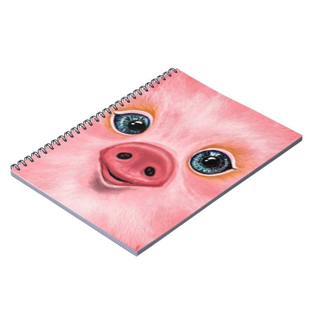 Liten Baby Piggy - Smiles Anteckningsbok (Vänstra Sidan)
