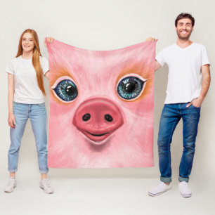 Liten Baby Piggy - Smiles Fleecefilt