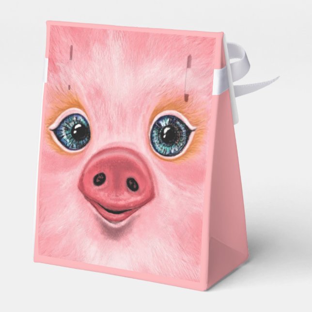 Liten Baby Piggy - Smiles Presentaskar (Baksidan Sidan)