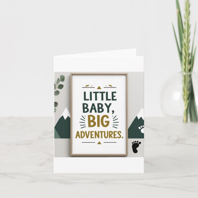 Liten baby stor  inbjudan (Framsida)