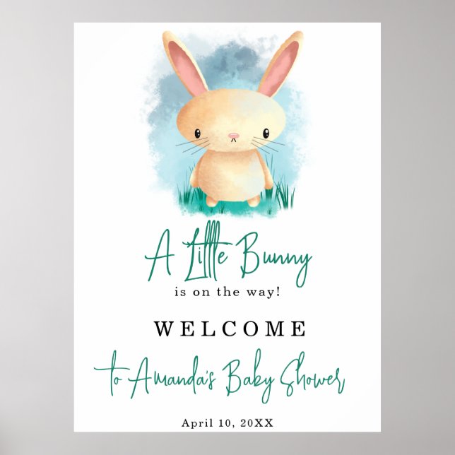 Liten babydusch poster (Framsidan)