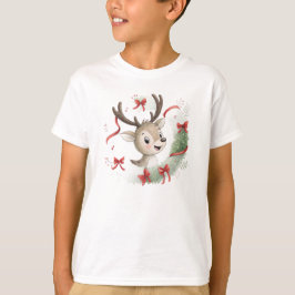 Liten babyhjort julskjorta, söt hjort t shirt