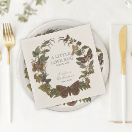 Liten babystövel i Kärlek Kryp Pappersservett