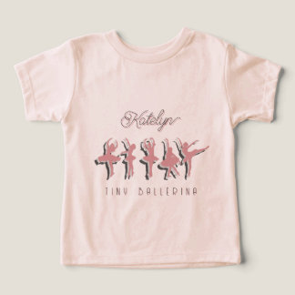 Liten balettdansös som dansar balett personlig t shirt