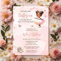 Liten ballerina är på väg Tutu Baby Shower