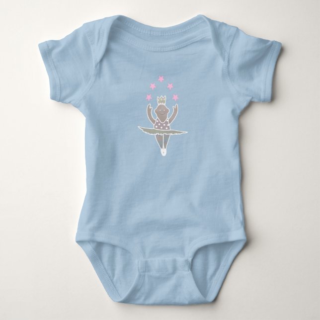 Liten ballerina stjärna t shirt (Framsida)