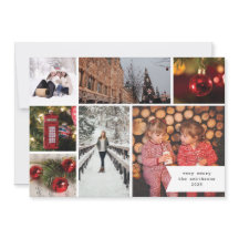Liten band flervyfoto jul röd rutig 