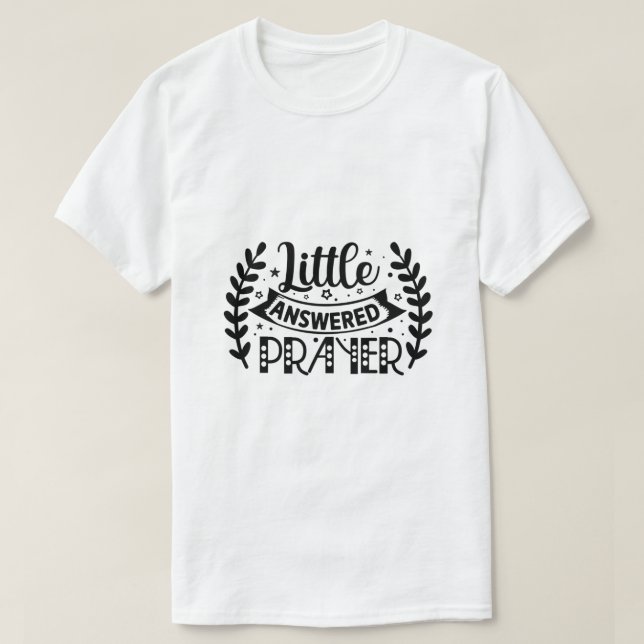 Liten Besvarad Bön T Shirt (Design framsida)